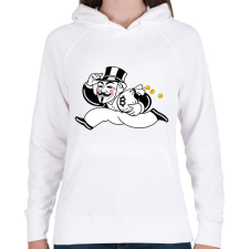 PRINTFASHION Bitcoin - Női kapucnis pulóver - Fehér női pulóver, kardigán