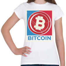 PRINTFASHION Bitcoin - Női póló - Fehér női póló