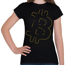 PRINTFASHION Bitcoin  - Női póló - Fekete női póló