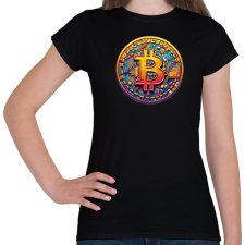 PRINTFASHION Bitcoin - Női póló - Fekete női póló