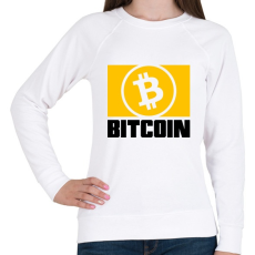 PRINTFASHION Bitcoin - Női pulóver - Fehér