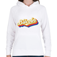 PRINTFASHION Bitcoin Retro - Női kapucnis pulóver - Fehér női pulóver, kardigán