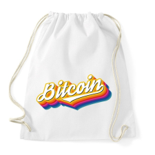PRINTFASHION Bitcoin Retro - Sportzsák, Tornazsák - Fehér tornazsák