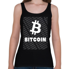 PRINTFASHION Bitcoin Trader - Női atléta - Fekete