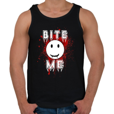 PRINTFASHION bite me - Férfi atléta - Fekete