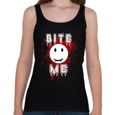 PRINTFASHION bite me - Női atléta - Fekete női felső