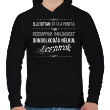 PRINTFASHION bizonyos-dolgokat-1-white - Férfi kapucnis pulóver - Fekete férfi pulóver, kardigán