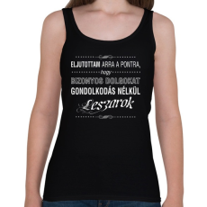 PRINTFASHION bizonyos-dolgokat-1-white - Női atléta - Fekete