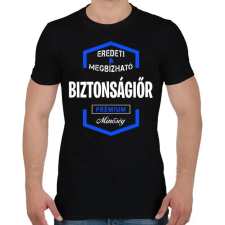 PRINTFASHION Biztonságiőr prémium minőség - Férfi póló - Fekete férfi póló