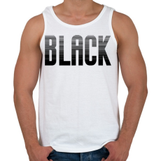 PRINTFASHION Black - Férfi atléta - Fehér