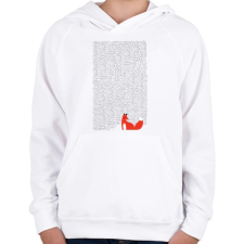 PRINTFASHION Black grass - Gyerek kapucnis pulóver - Fehér gyerek pulóver, kardigán