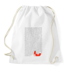 PRINTFASHION Black grass - Sportzsák, Tornazsák - Fehér tornazsák