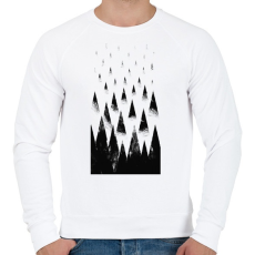 PRINTFASHION Black hills - Férfi pulóver - Fehér