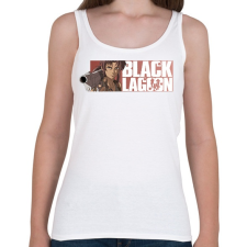 PRINTFASHION Black Lagoon - Női atléta - Fehér női trikó