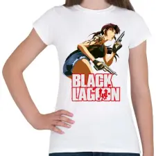 PRINTFASHION Black lagoon - Női póló - Fehér női póló