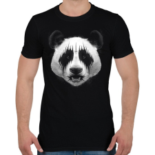 PRINTFASHION Black Metal Panda - Férfi póló - Fekete férfi póló