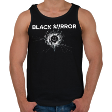 PRINTFASHION Black mirror - Férfi atléta - Fekete atléta, trikó
