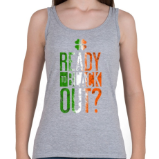 PRINTFASHION Black out - Női atléta - Sport szürke