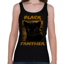 PRINTFASHION BLACK PANTHER - Női atléta - Fekete női trikó