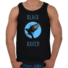 PRINTFASHION BLACK RAVEN - Férfi atléta - Fekete