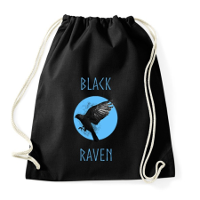 PRINTFASHION BLACK RAVEN - Sportzsák, Tornazsák - Fekete tornazsák