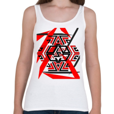 PRINTFASHION black&red1 - Női atléta - Fehér női trikó