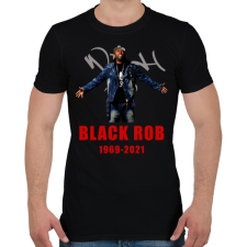 PRINTFASHION BLACK ROB - Férfi póló - Fekete férfi póló