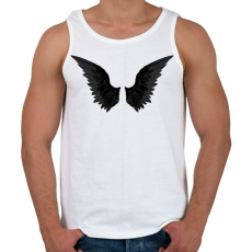 PRINTFASHION Black Wings - Férfi atléta - Fehér