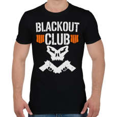 PRINTFASHION Blackout club - Férfi póló - Fekete