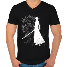 PRINTFASHION Bleach anime - Férfi V-nyakú póló - Fekete férfi póló
