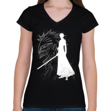 PRINTFASHION Bleach anime - Női V-nyakú póló - Fekete női póló