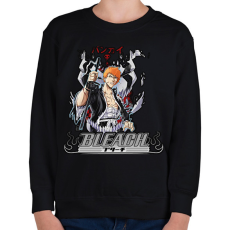 PRINTFASHION Bleach Kurosaki Ichigo Bankai - Gyerek pulóver - Fekete