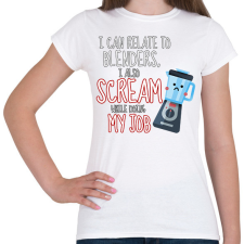 PRINTFASHION Blenders (white) - Női póló - Fehér női póló