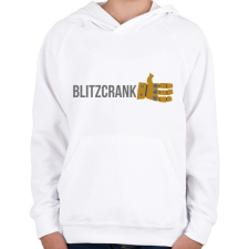 PRINTFASHION Blitzcrank - Gyerek kapucnis pulóver - Fehér gyerek pulóver, kardigán