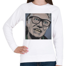 PRINTFASHION Blöff: Bunkó - Női pulóver - Fehér női pulóver, kardigán