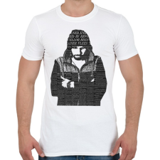 PRINTFASHION Blogger - Férfi póló - Fehér férfi póló