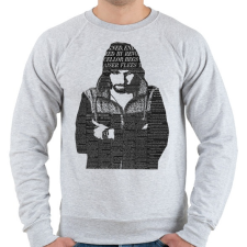 PRINTFASHION Blogger - Férfi pulóver - Sport szürke férfi pulóver, kardigán