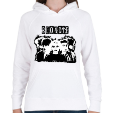 PRINTFASHION blondie bw  - Női kapucnis pulóver - Fehér női pulóver, kardigán
