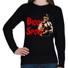 PRINTFASHION Blood Sport - Női pulóver - Fekete női pulóver, kardigán