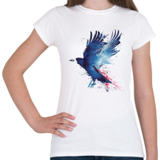 PRINTFASHION Bloody crow - Női póló - Fehér női póló