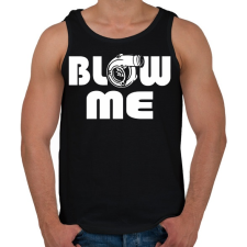 PRINTFASHION Blow me - Férfi atléta - Fekete atléta, trikó