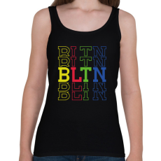 PRINTFASHION BLTN - Balaton - Női atléta - Fekete