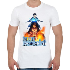 PRINTFASHION Blue Exorcist - Férfi póló - Fehér