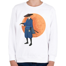 PRINTFASHION Blue Eye Samurai - Gyerek pulóver - Fehér