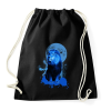 PRINTFASHION blue lion - Sportzsák, Tornazsák - Fekete