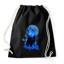PRINTFASHION blue lion - Sportzsák, Tornazsák - Fekete tornazsák
