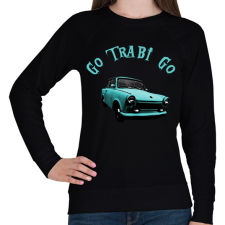 PRINTFASHION blue trabant - Női pulóver - Fekete női pulóver, kardigán