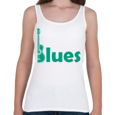 PRINTFASHION Blues - gitár - Női atléta - Fehér