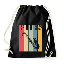 PRINTFASHION Blues music - Sportzsák, Tornazsák - Fekete tornazsák