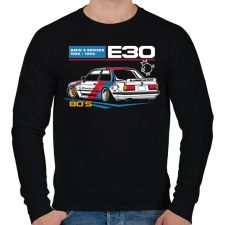 PRINTFASHION BMW 3 E30 - Férfi pulóver - Fekete férfi pulóver, kardigán